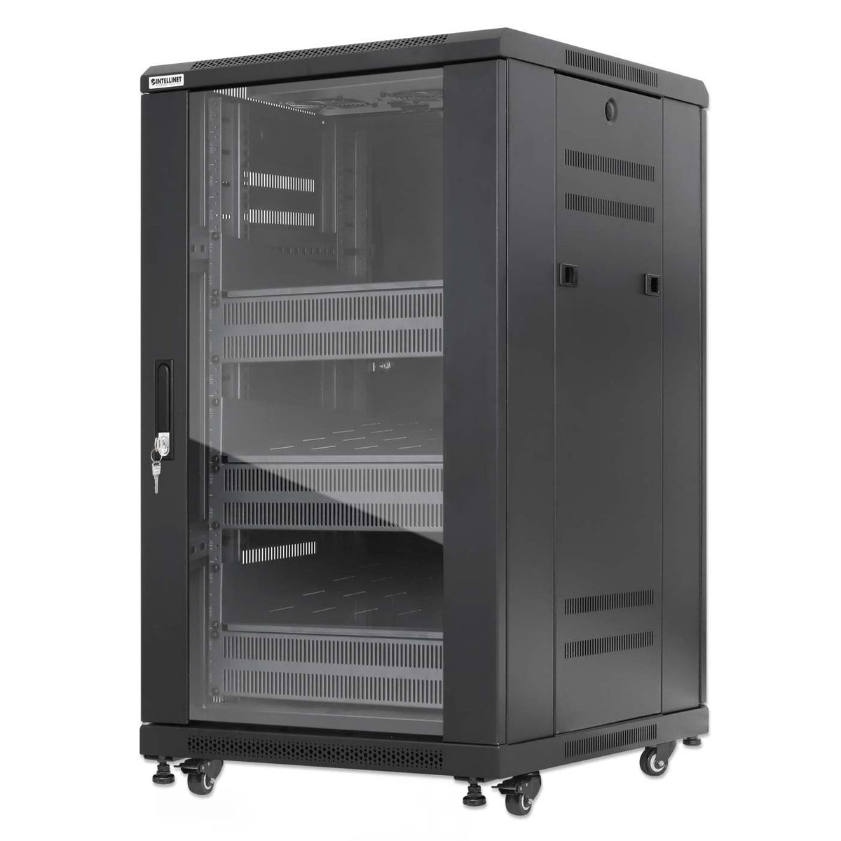 Pro Line Network Cabinet with Integrated Fans, 18U Image 1