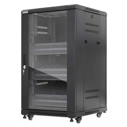 Pro Line Network Cabinet with Integrated Fans, 18U Image 1