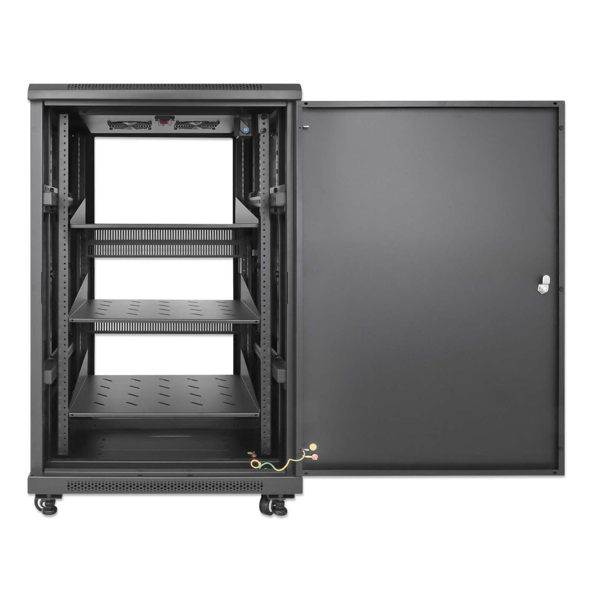 Pro Line Network Cabinet with Integrated Fans, 18U Image 7