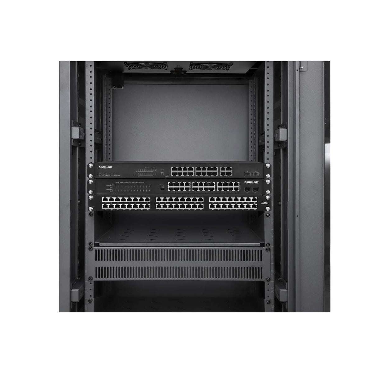 Pro Line Network Cabinet with Integrated Fans, 18U Image 9