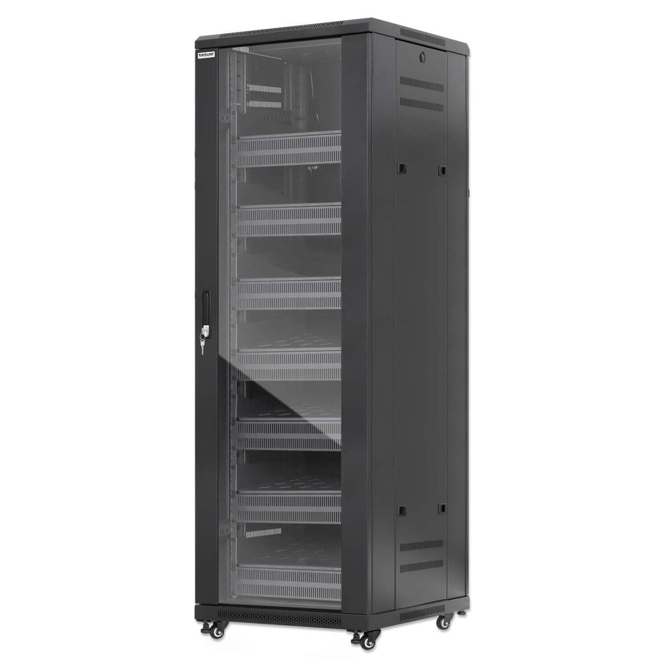 INTELLINET Network Cabinets, Racks, Swing Out Racks, Open Frame Racks