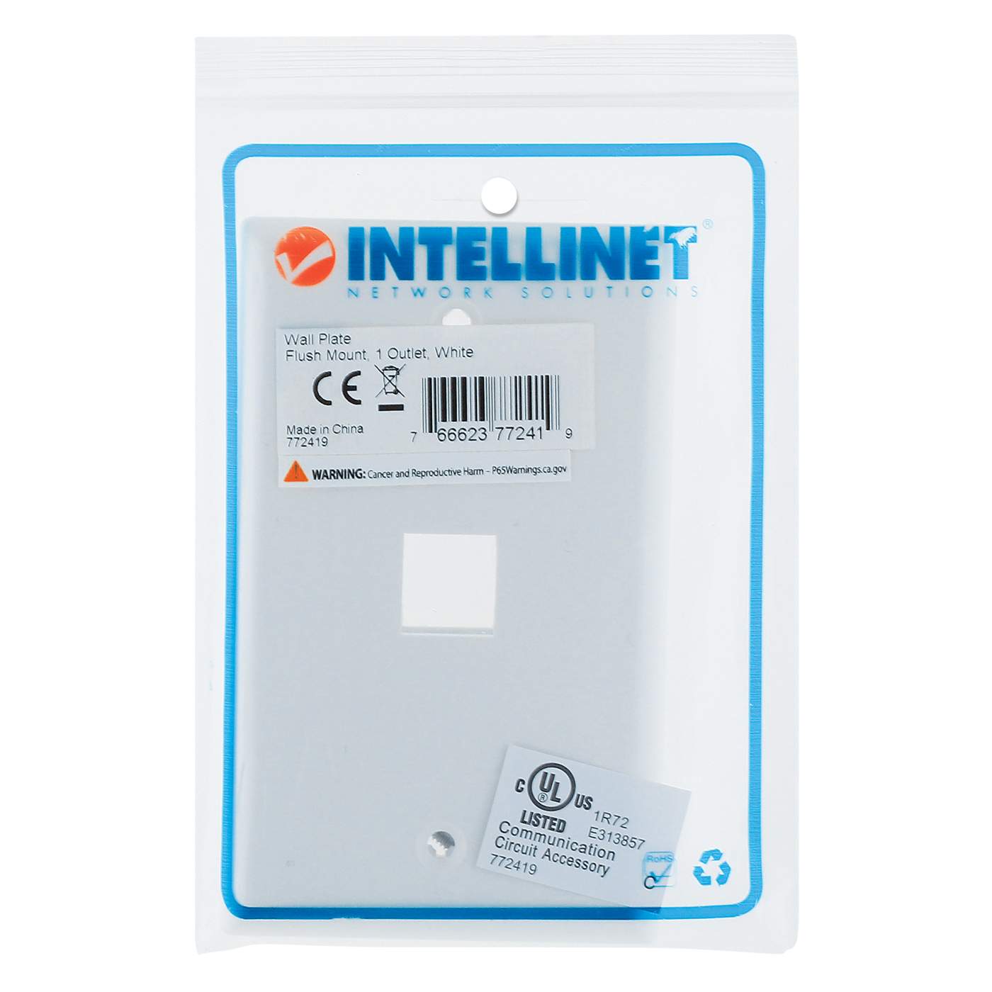 1-Outlet Keystone Wall Plate Packaging Image 2