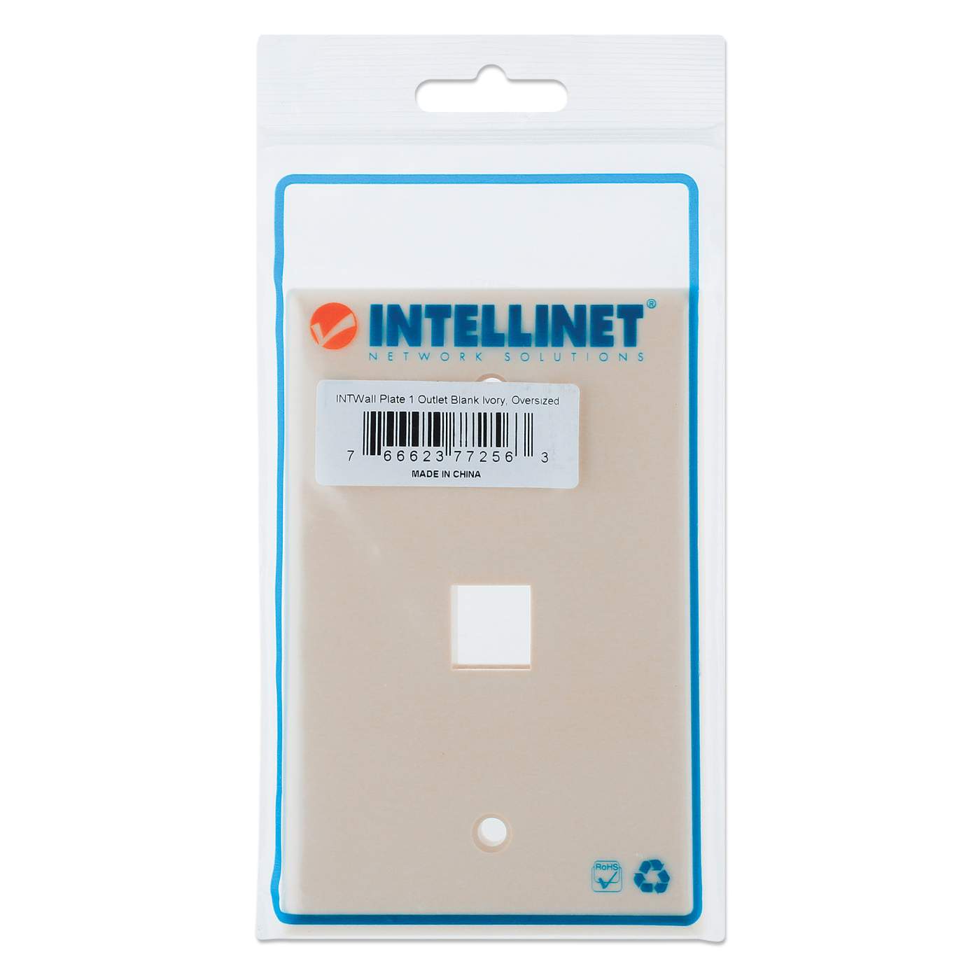 1-Outlet Oversized Keystone Wall Plate Packaging Image 2