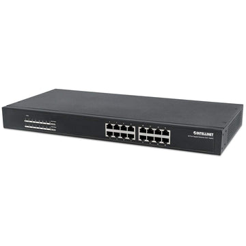 Intellinet 16 Port Gigabit Ethernet Switch – 10 / 100 / 1000  Mbps - Computer Desktop Internet Networking Splitter LAN Hub Router,  Unmanaged, Metal Case, Fanless – 3 Yr Mfg Warranty – 561068 : Electronics