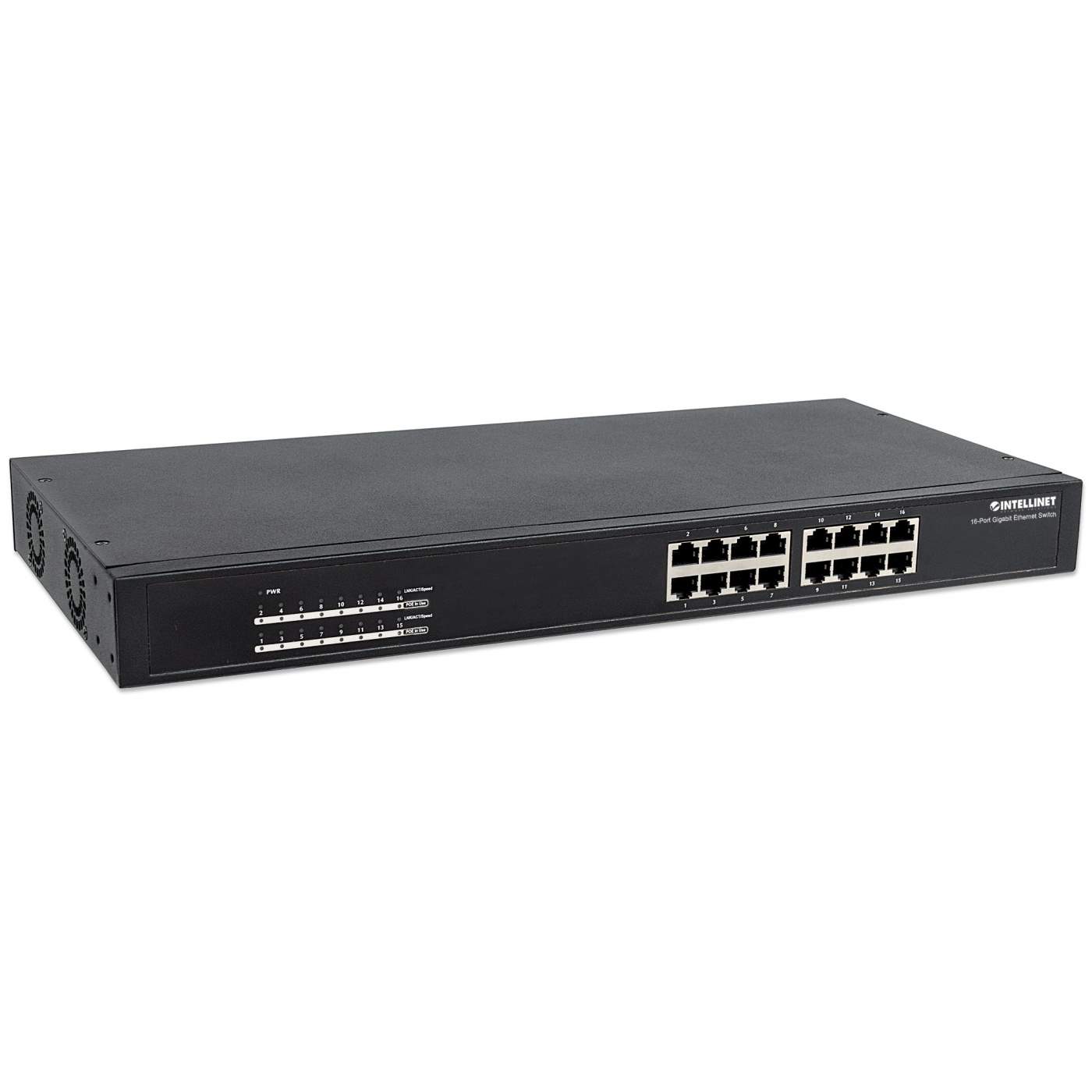 16-Port Gigabit Ethernet PoE+ Switch