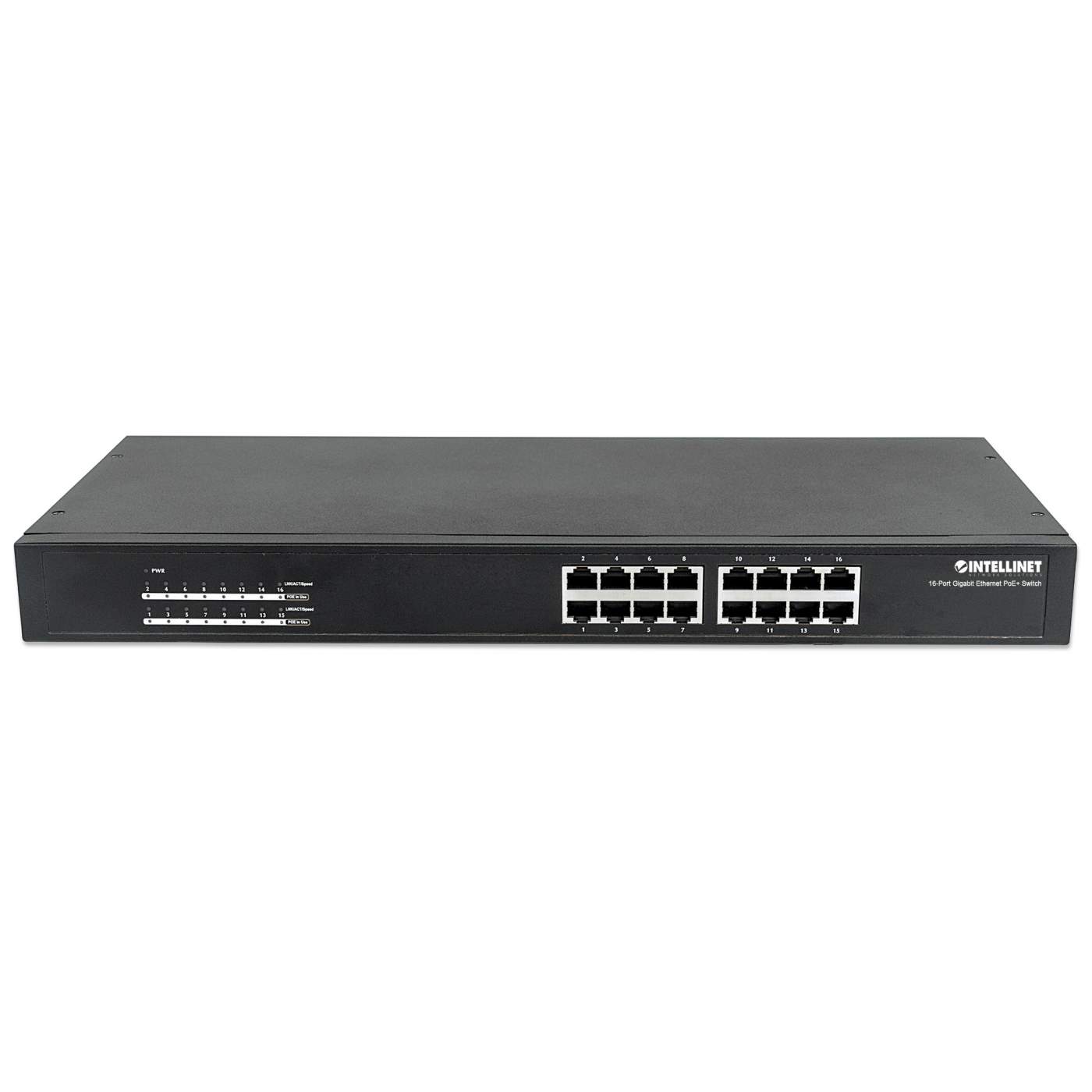 16-Port Gigabit Ethernet 19 Rackmount Switch RJ45 10/100/1000