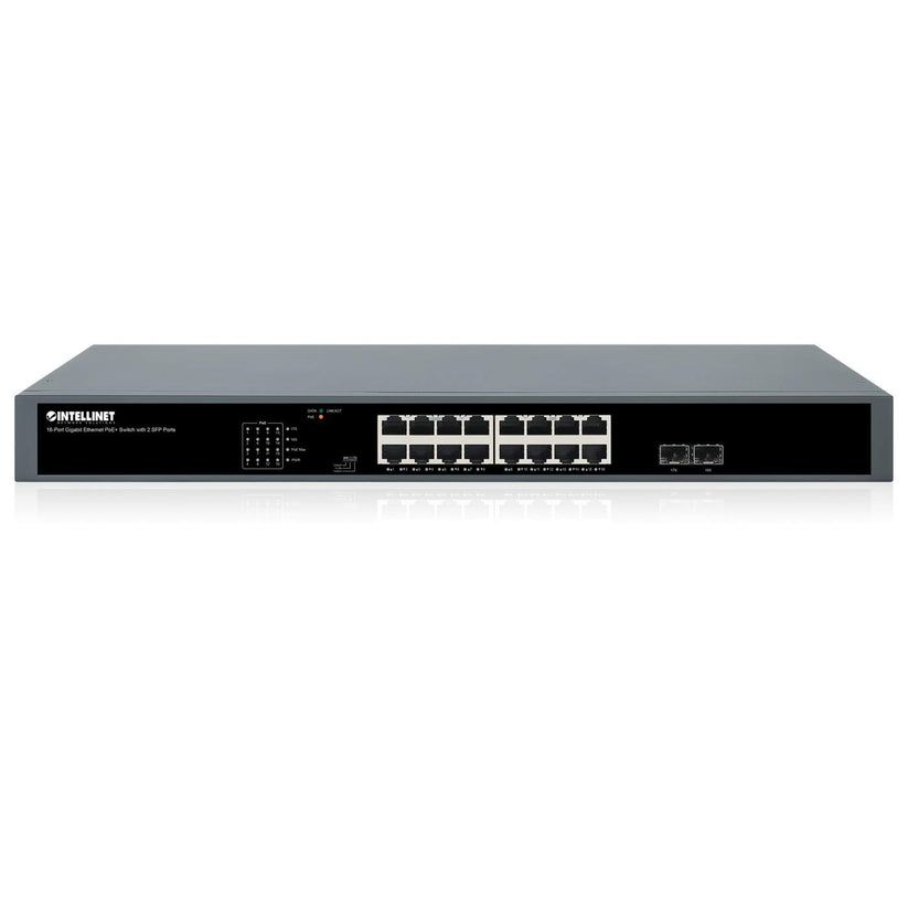 16-Port GbE PoE+ Switch w/ 2 SFP Ports 561983