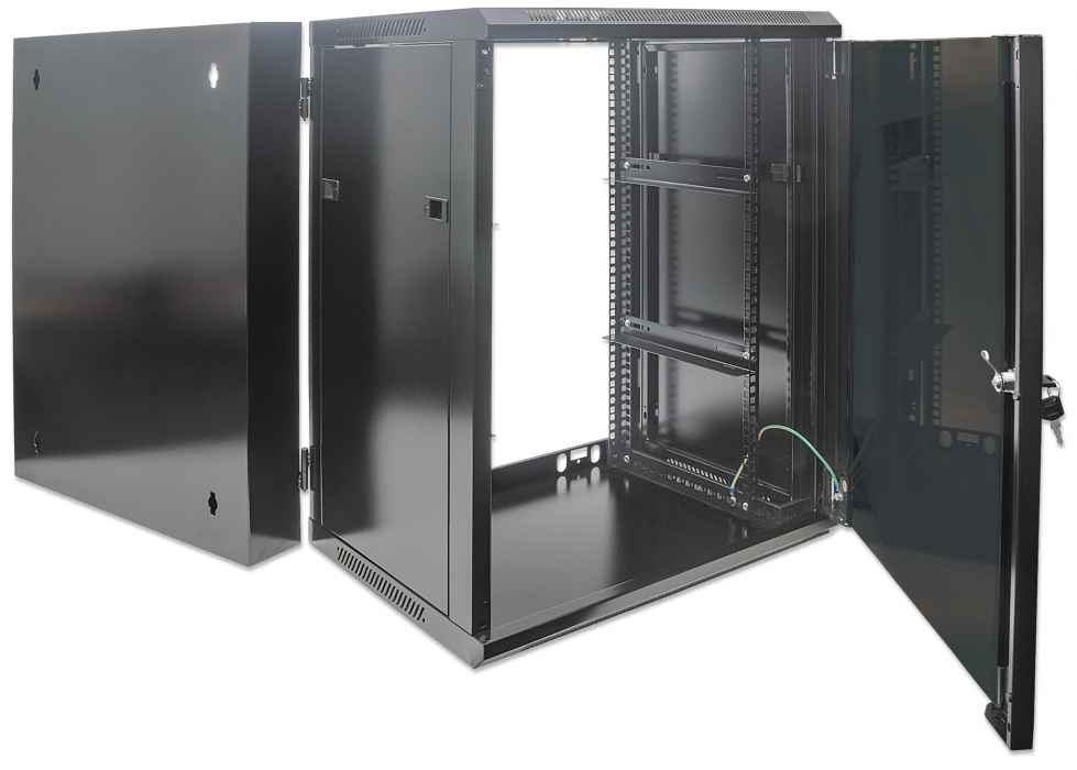 19" Double Section Wallmount Cabinet Image 7