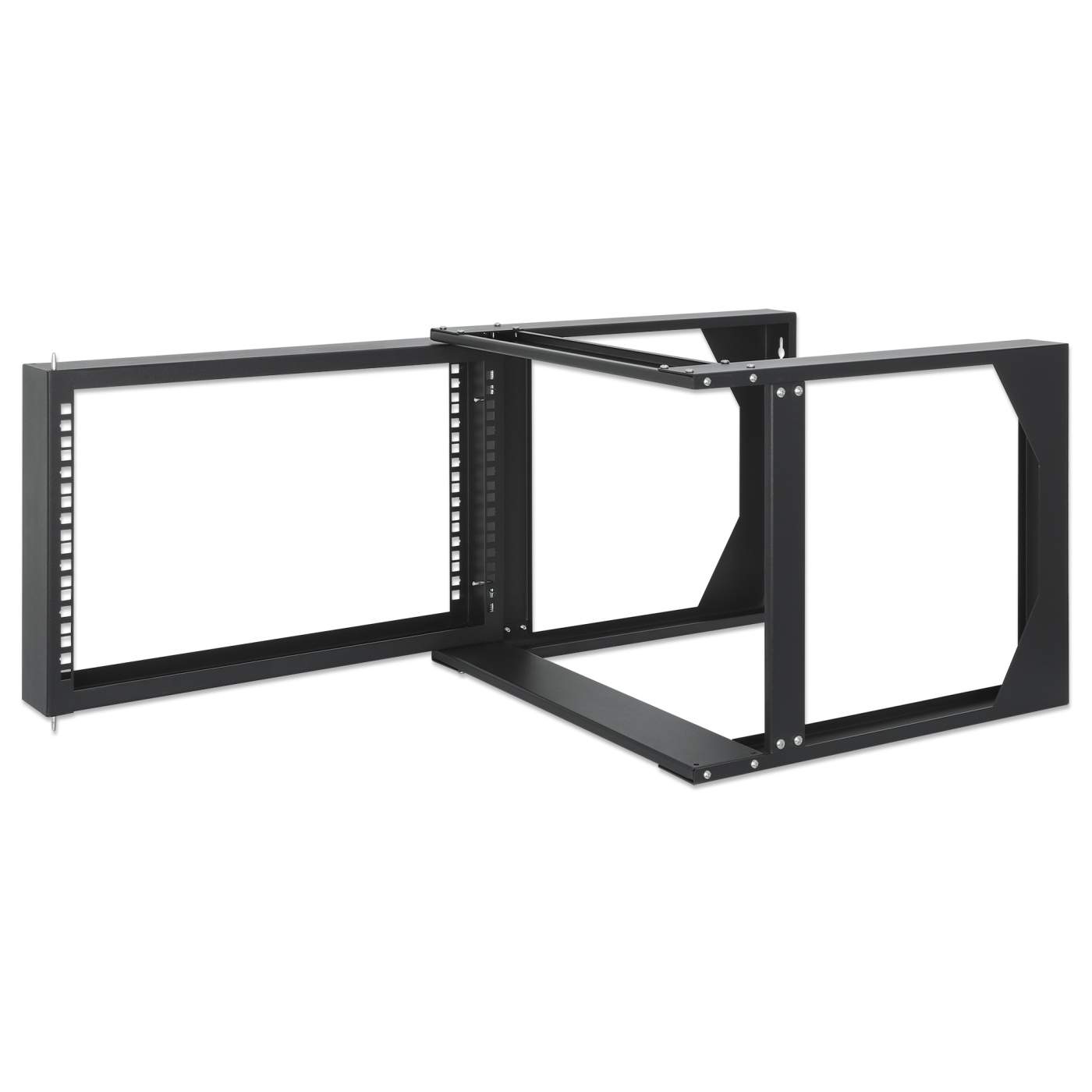 Wallmount OpenFrame Netw. Rack 6U Front-Hinged SwingFrame