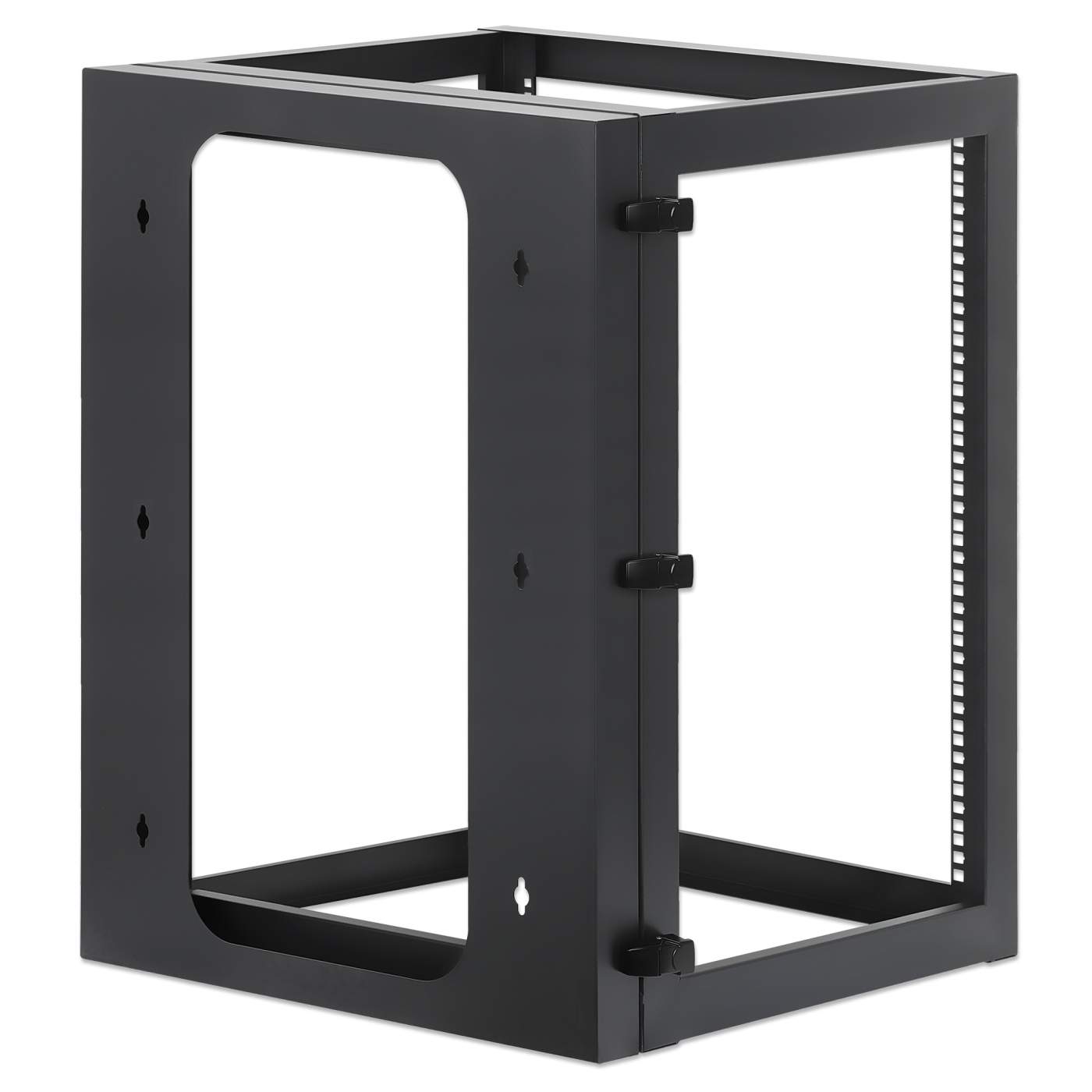 Wallmount OpenFrame Netw. Rack 15U Rear-hinged SwingFrame