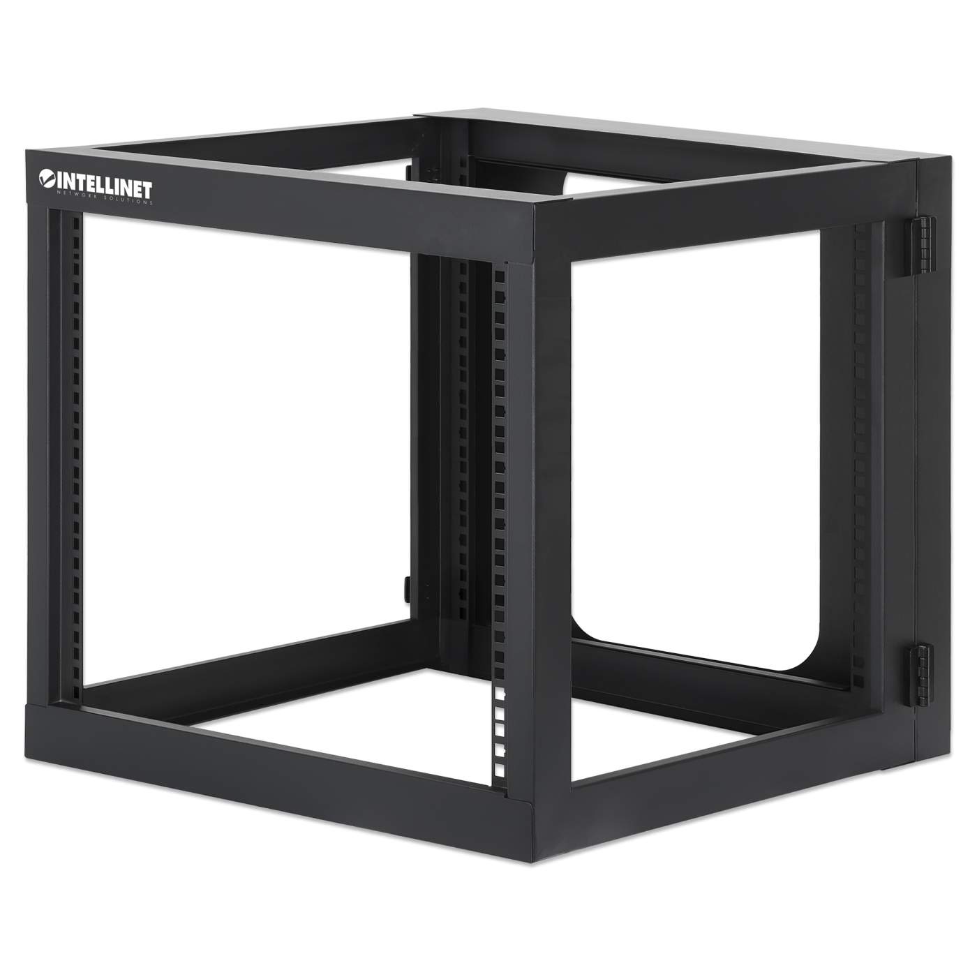 Wallmount OpenFrame Netw. Rack 9U Rear-hinged SwingFrame