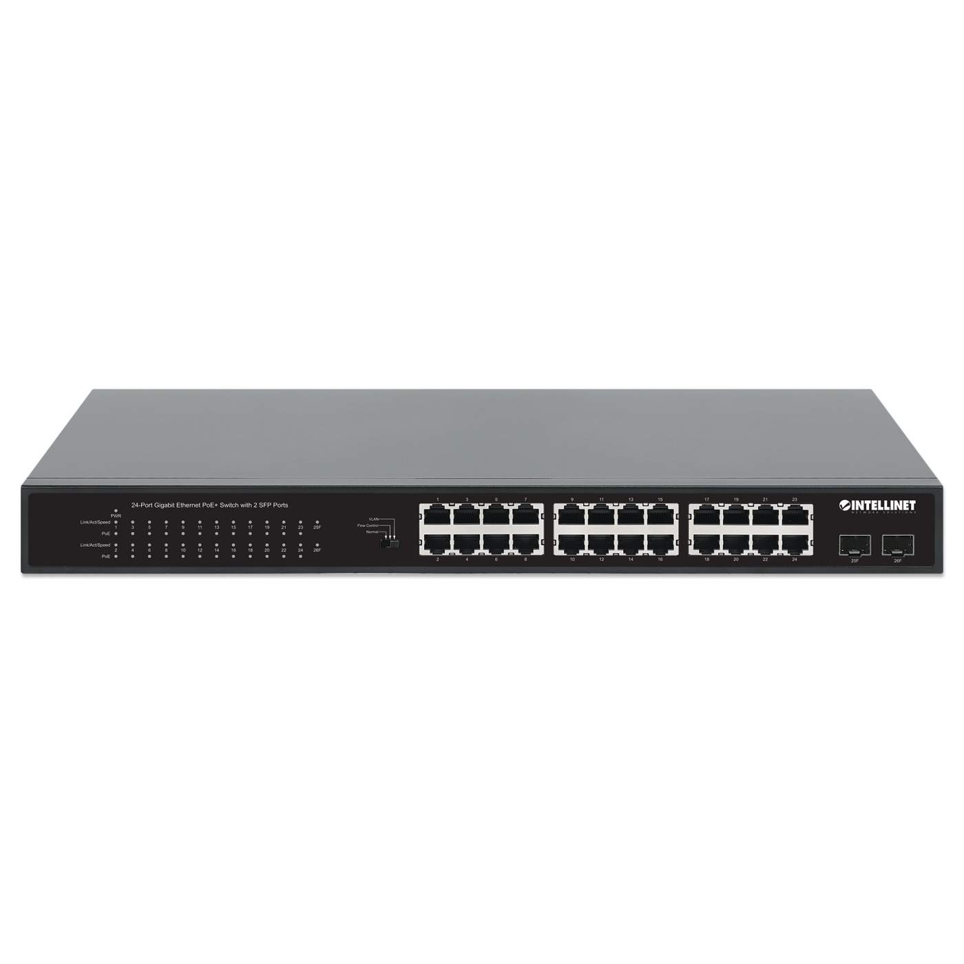 24-Port GbE PoE+ Switch w/ 2 SFP Ports 561891