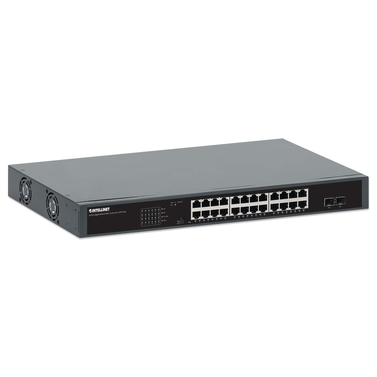 24-Port GbE PoE+ Switch w/ 2 SFP Ports 561907
