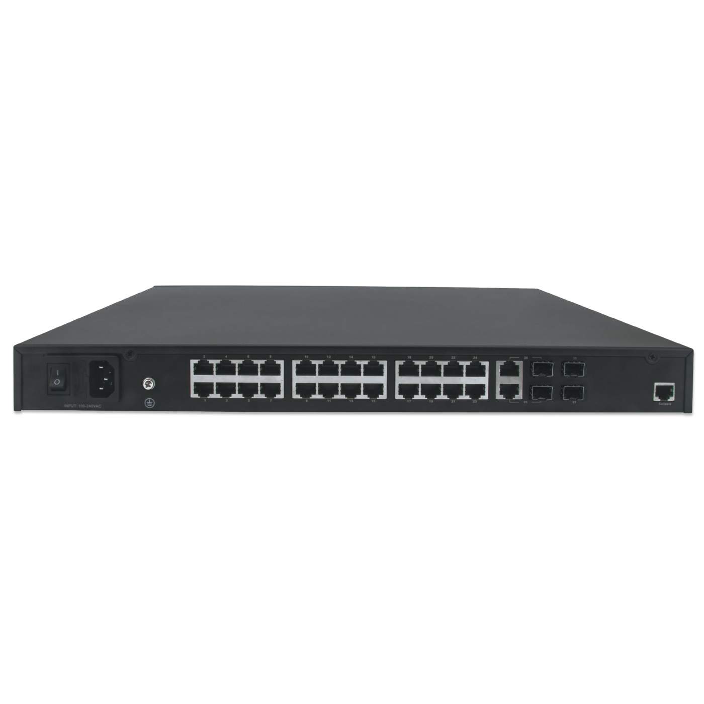 24-Port Gigabit Ethernet PoE+ Web-Managed AV Switch with 2 SFP & 2 SFP/RJ45 Combo Uplinks Image 4