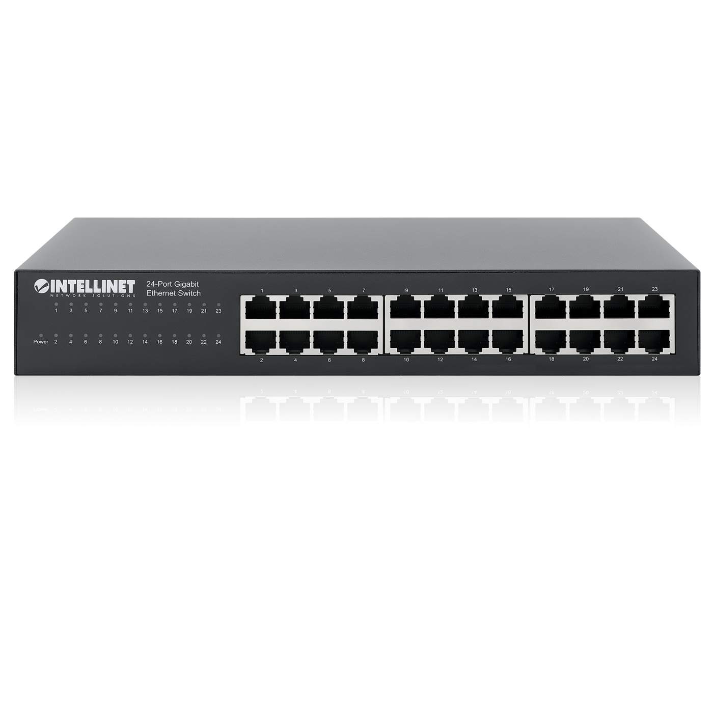 Intellinet 24-Port GbE Switch w/ 2 SFP Ports (561877) – Intellinet Europe
