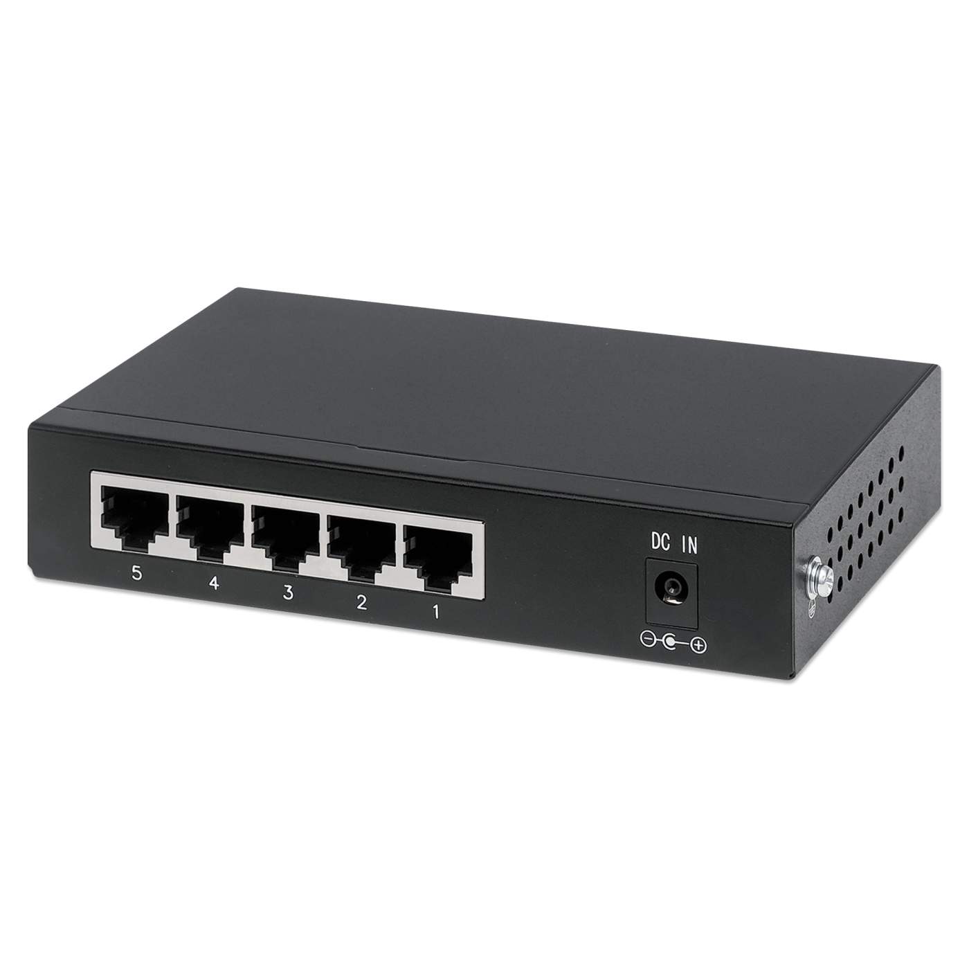 5 port Gigabit Ethernet Switch, Black w/ Red, IEEE 802.3az
