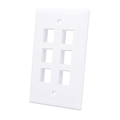 6-Outlet Keystone Wall Plate Image 1