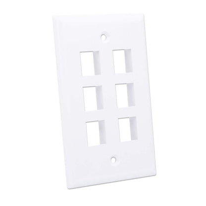 6-Outlet Keystone Wall Plate Image 3
