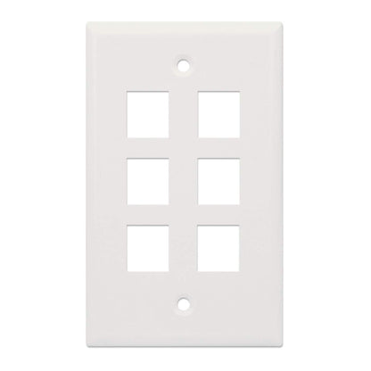 6-Outlet Keystone Wall Plate Image 3