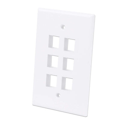 6-Outlet Oversized Keystone Wall Plate Image 1