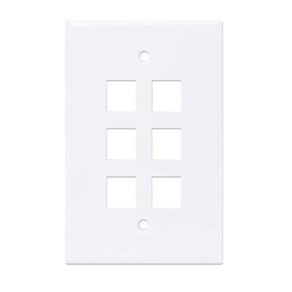 6-Outlet Oversized Keystone Wall Plate Image 4