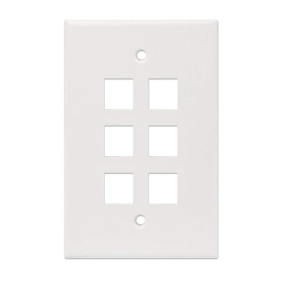 6-Outlet Oversized Keystone Wall Plate Image 4