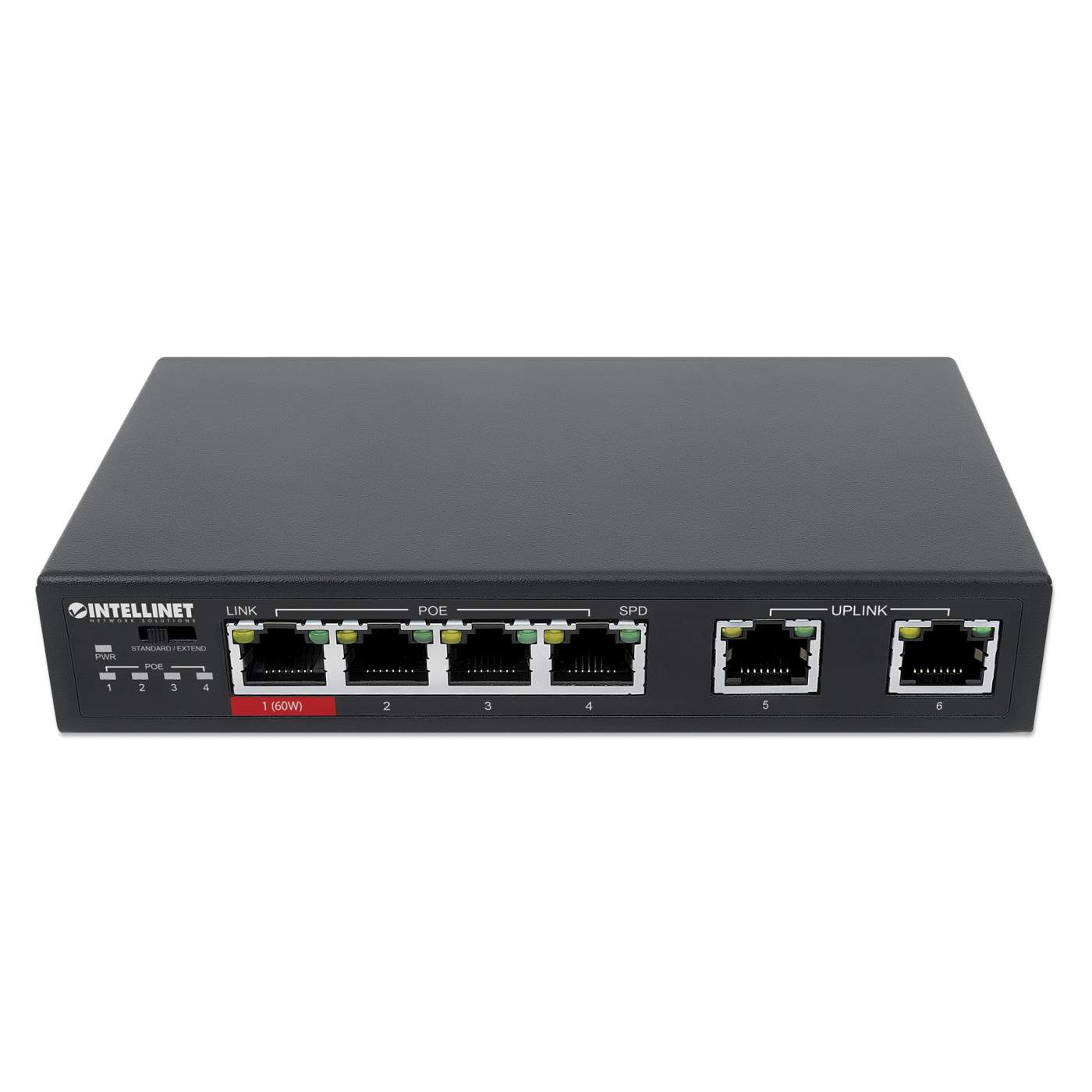 6-Port FE Switch w/ 4 PoE Ports (1 x High-Power PoE)