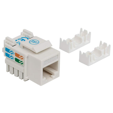 Cat6 Punch-Down Keystone Jack, White 210591