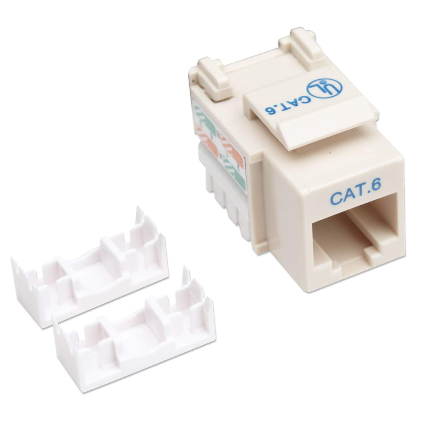 Connettore RJ45 Punchdown Arancione 10 Jack Keystone Cat6 Angolati 45° - Per Rete Ethernet, Installazione Punchdown, Colore Arancione Cat Quest - Foto 7