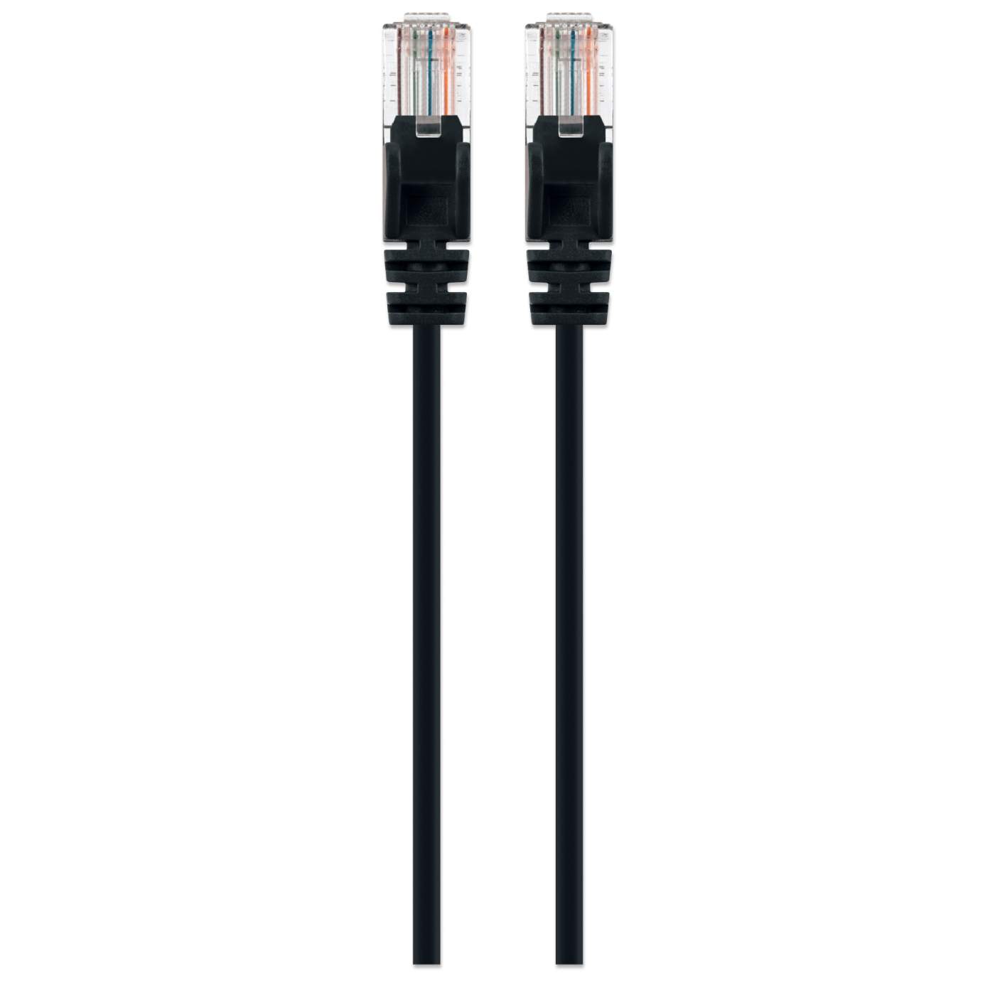 Cat6 U/UTP Slim Network Patch Cable, 0.5 ft., Black Image 4