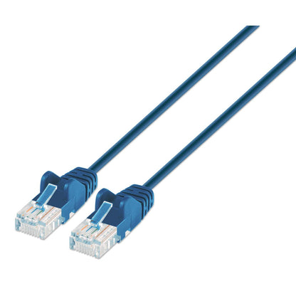 Cat6 U/UTP Slim Network Patch Cable, 0.5 ft., Blue Image 1