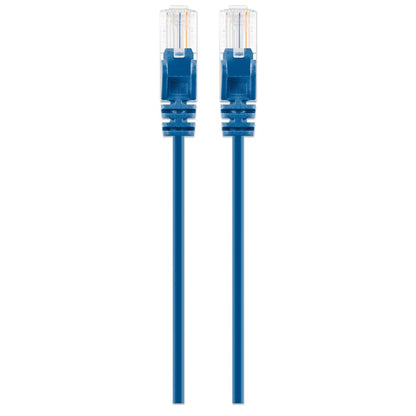 Cat6 U/UTP Slim Network Patch Cable, 0.5 ft., Blue Image 4