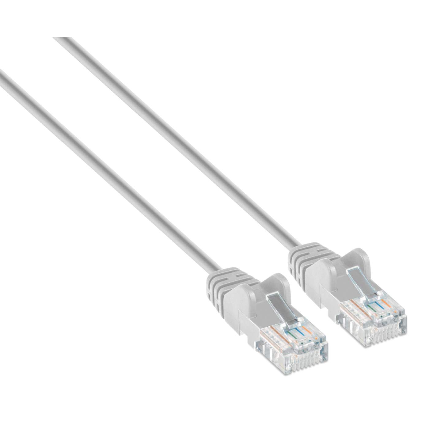 Cat6 U/UTP Slim Network Patch Cable, 1 ft., Gray Image 2