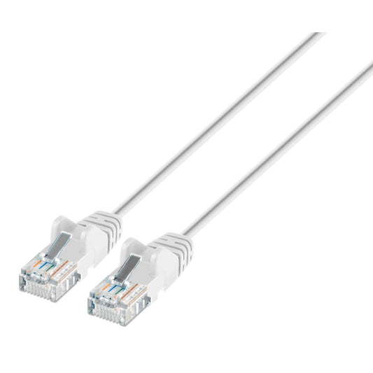 Cat6 U/UTP Slim Network Patch Cable, 1 ft., White Image 1