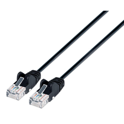 Cat6 U/UTP Slim Network Patch Cable, 10 ft., Black Image 1