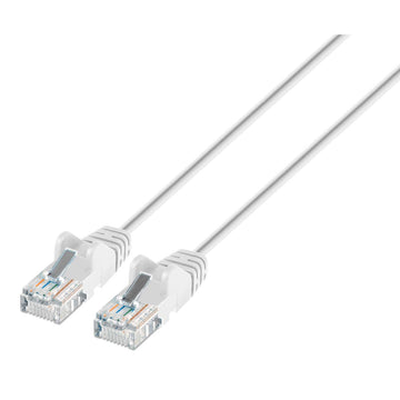 Flat CAT 6 Ethernet Cable 10 Meter - Ultra Thin Design For Under Carpets & Behind Baseboards | White Network Cable