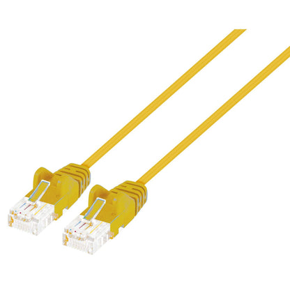 Cat6 U/UTP Slim Network Patch Cable, 10 ft., Yellow Image 2