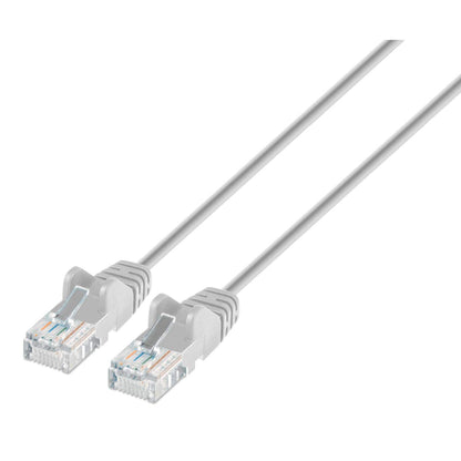 Cat6 U/UTP Slim Network Patch Cable, 14 ft., Gray Image 1