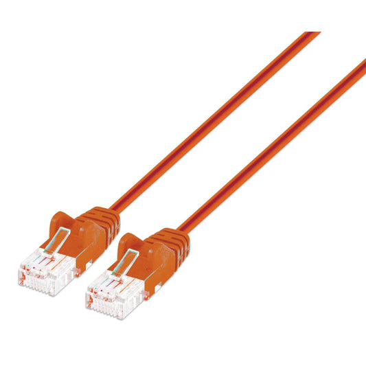Cat6 U/UTP Slim Network Patch Cable, 14 ft., Orange Image 1