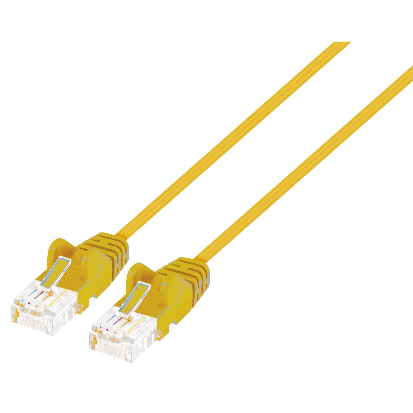Cat6 U/UTP Slim Network Patch Cable, 14 ft., Yellow Image 1
