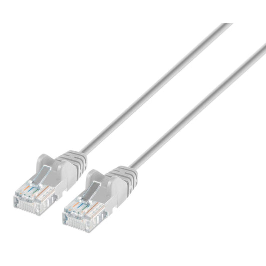Cat6 U/UTP Slim Network Patch Cable, 7 ft., Gray Image 1