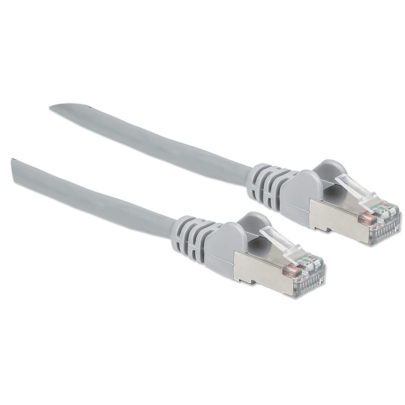 Cat6a S/FTP Network Patch Cable, 1 ft., Gray Image 3