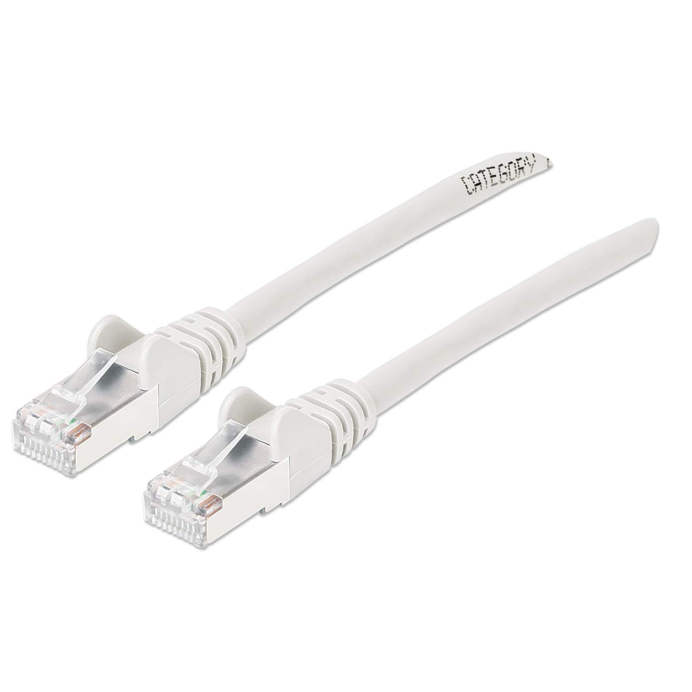 Cat6a S/FTP Network Patch Cable, 1 ft., White Image 1