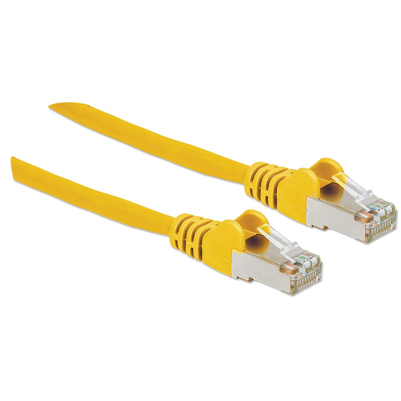 Cat6a S/FTP Network Patch Cable, 1 ft., Yellow Image 2