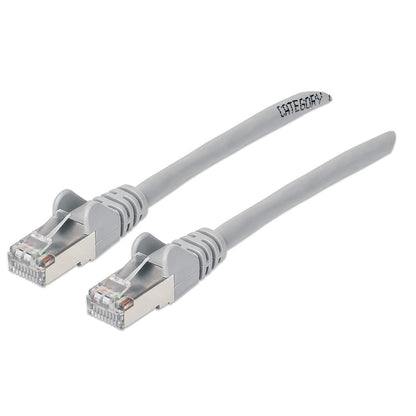 Cat6a S/FTP Network Patch Cable, 5 ft., Gray Image 1