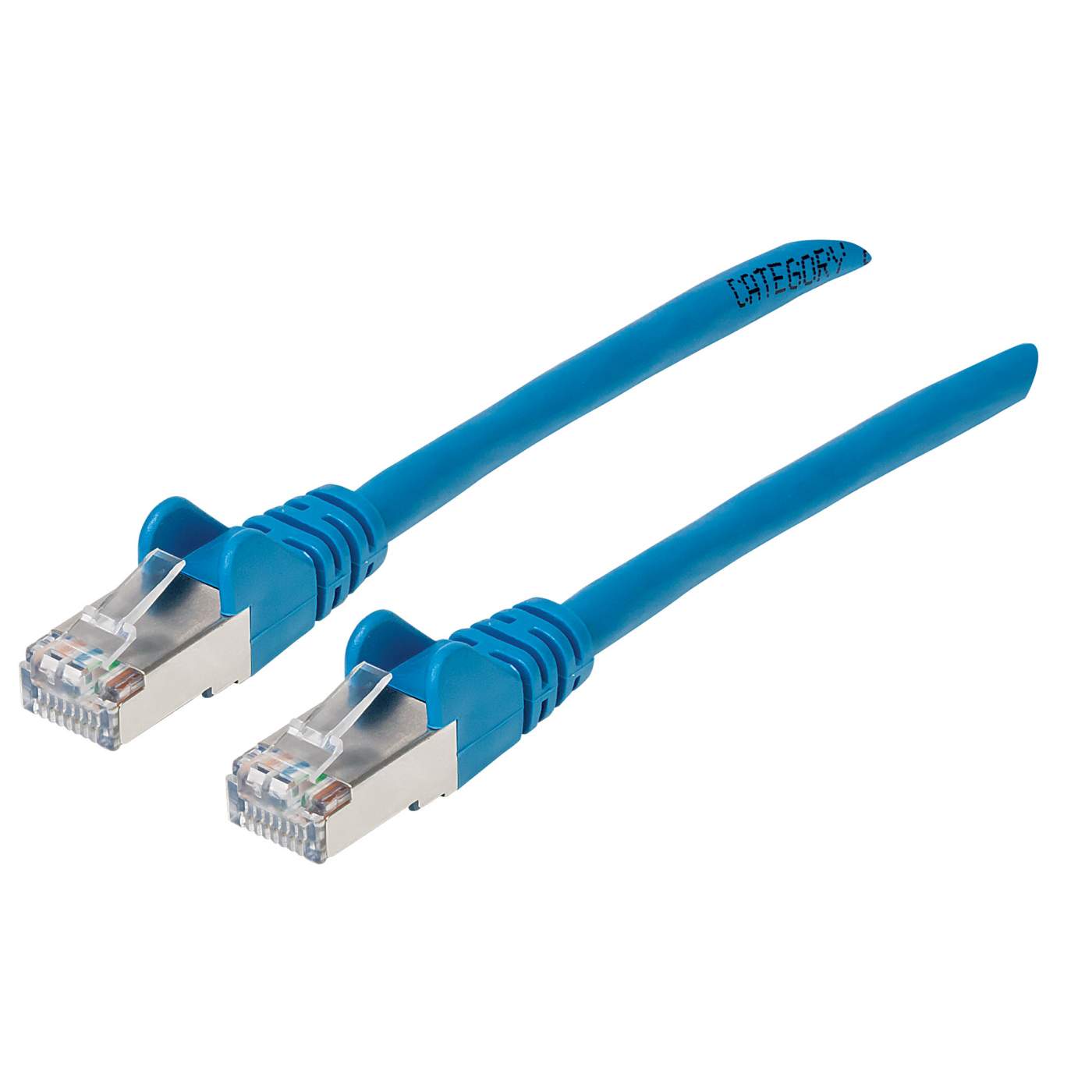 Cat6a S/FTP Patch Cable, 10 ft., Blue Image 1