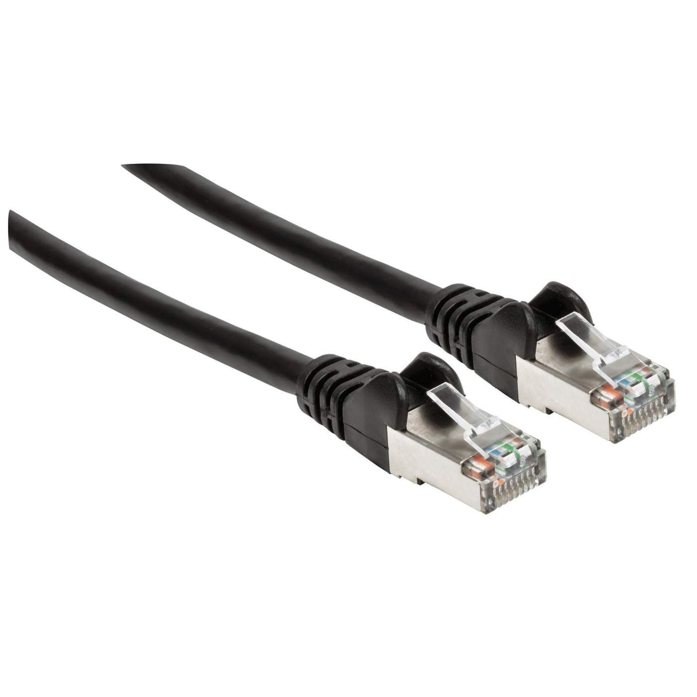 Câble réseau Noir Cat.6A S/FTP LSZH