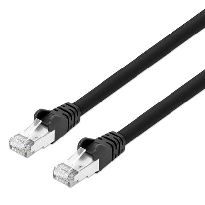 Cat8.1 S/FTP Network Patch Cable, 1 ft., Black Image 1