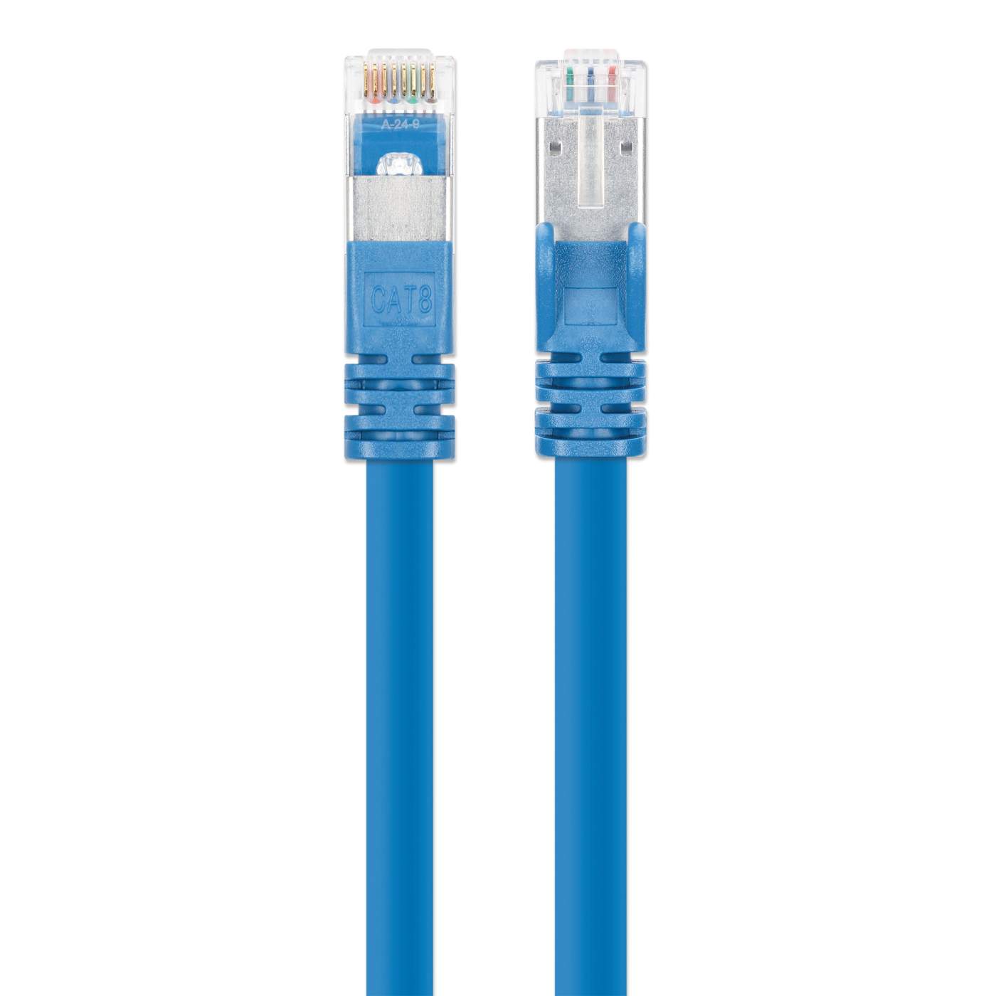 Cat8.1 S/FTP Network Patch Cable, 1 ft., Blue Image 4