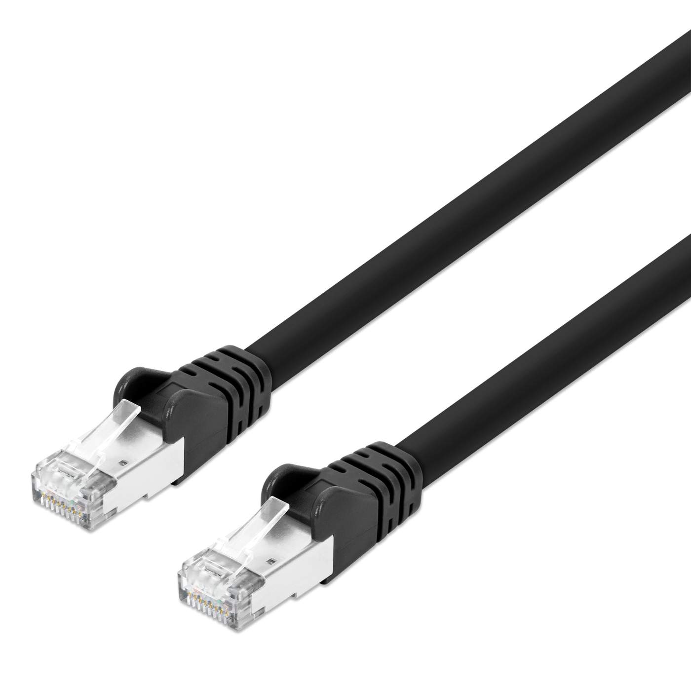 Cat8.1 S/FTP Network Patch Cable, 25 ft., Black Image 1